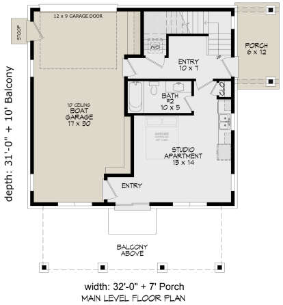 First Floor for House Plan #940-01276