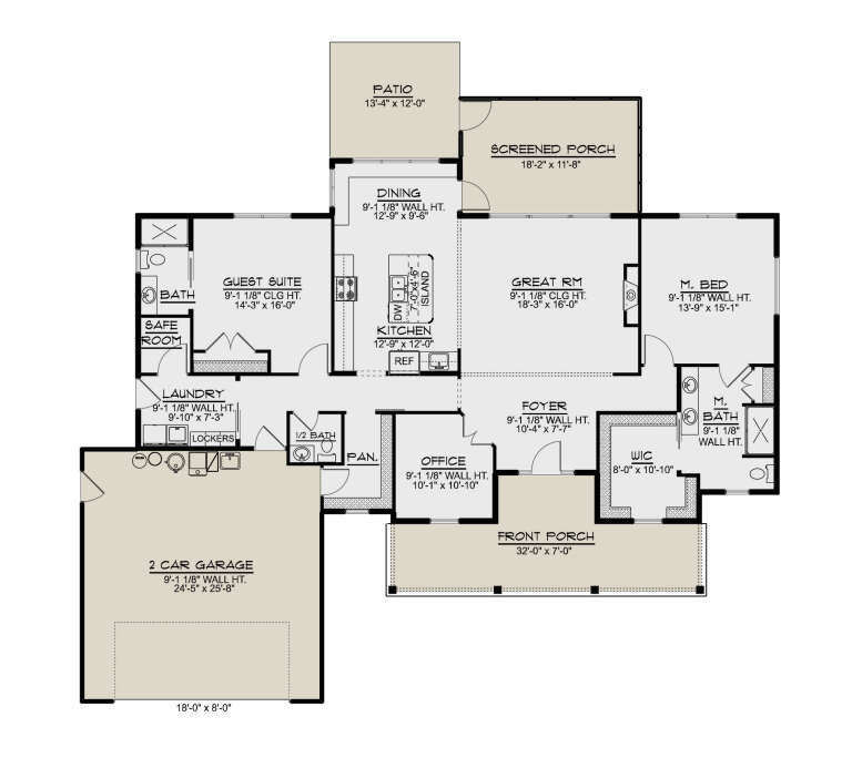House Plan House Plan #32737 Drawing 1