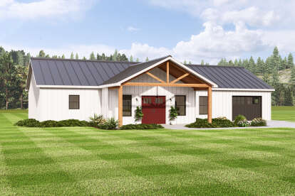 Modern Farmhouse House Plan #5032-00338 Elevation Photo