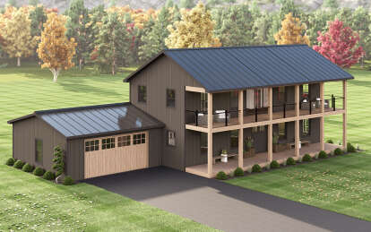 Modern Farmhouse House Plan #5032-00339 Elevation Photo