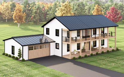Modern Farmhouse House Plan #5032-00339 Elevation Photo