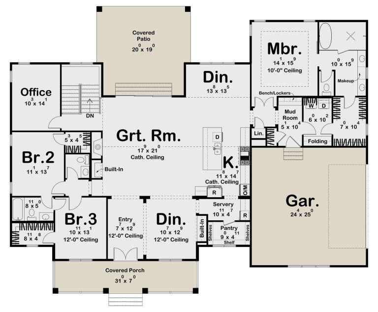 House Plan House Plan #32740 Drawing 1