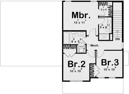 Second Floor for House Plan #963-01129
