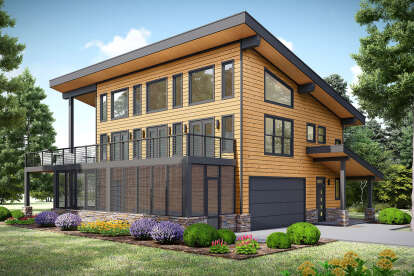Modern House Plan #940-01277 Elevation Photo