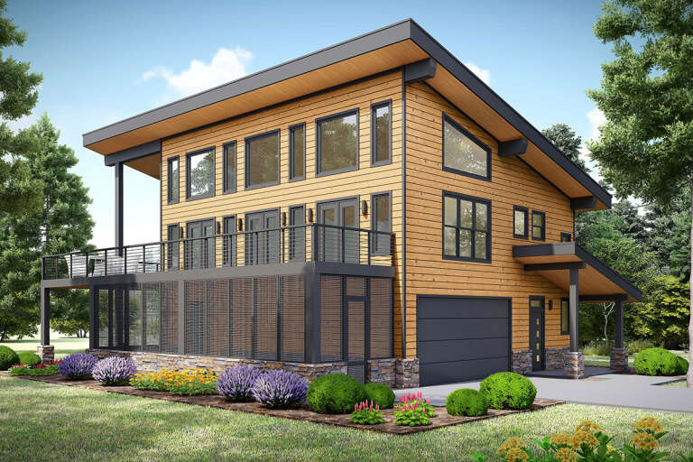 House Plan House Plan #32744 Angled Right Elevation