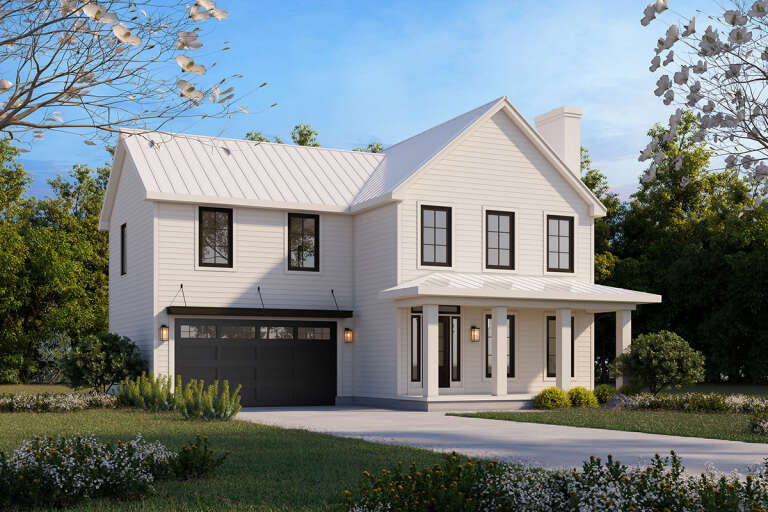 House Plan House Plan #32746 Angled Front Elevation 