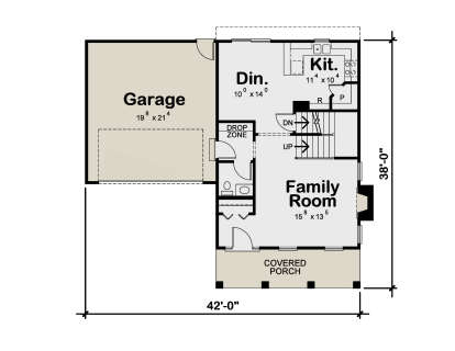 Main Floor  for House Plan #402-01840