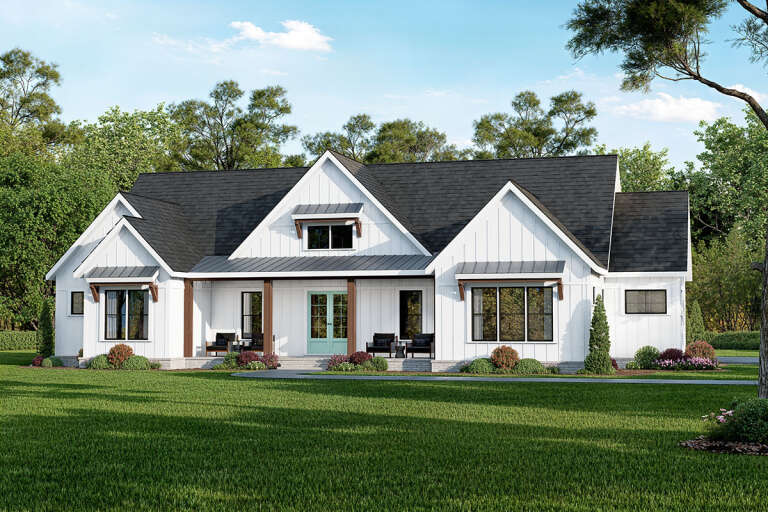 House Plan House Plan #32748 Angled Front Elevation