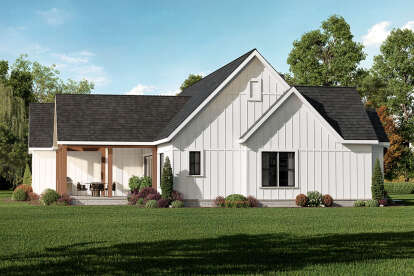 Modern Farmhouse House Plan #009-00438 Elevation Photo