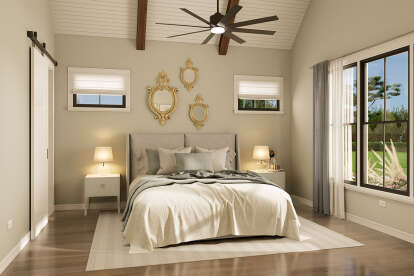 Modern Farmhouse House Plan #009-00438 Additional Photo