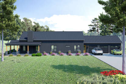 Barn House Plan #940-01279 Elevation Photo
