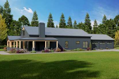 Barn House Plan #940-01279 Elevation Photo