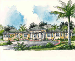 Ranch House Plan #168-00030 Elevation Photo