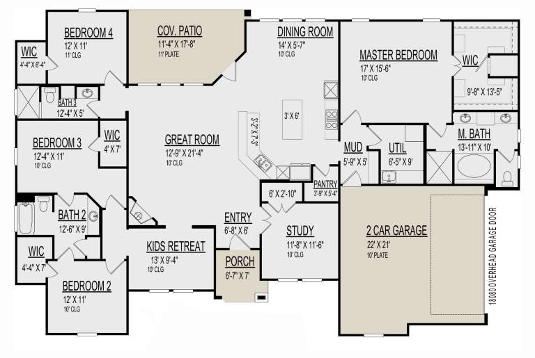 House Plan House Plan #32750 Drawing 1
