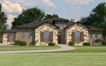 Southwest House Plan #9300-00122 Elevation Photo