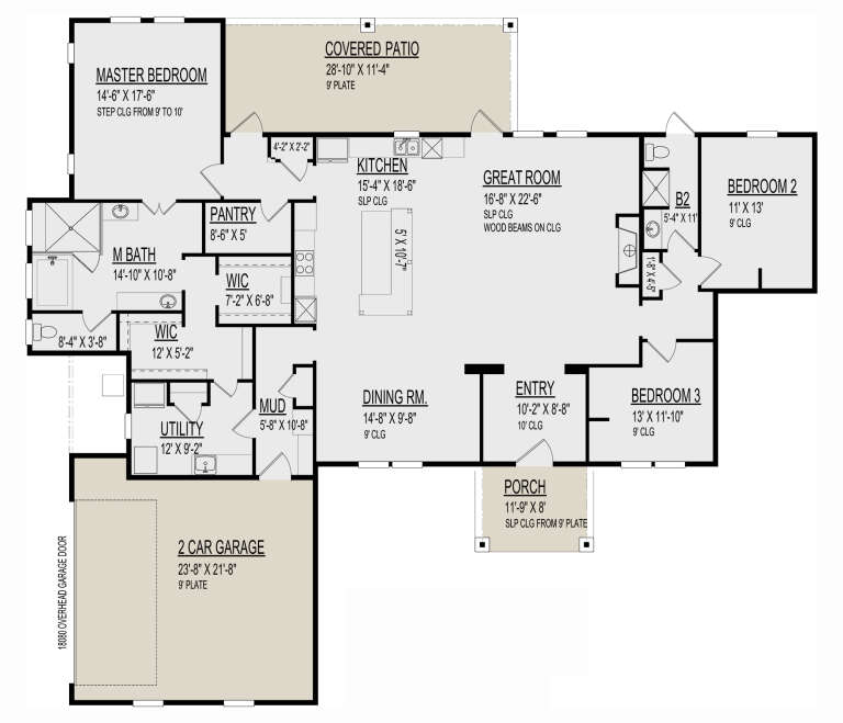 House Plan House Plan #32753 Drawing 1