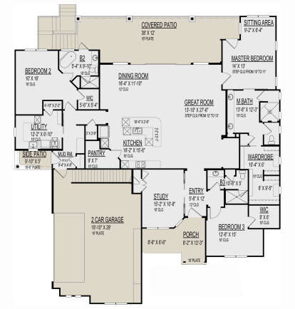 Main Floor  for House Plan #9300-00126