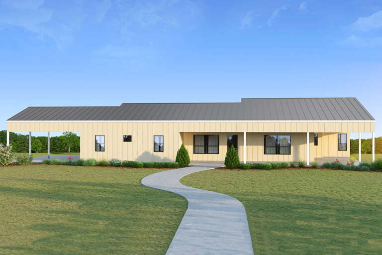 House Plan House Plan #32759 Rear Elevation