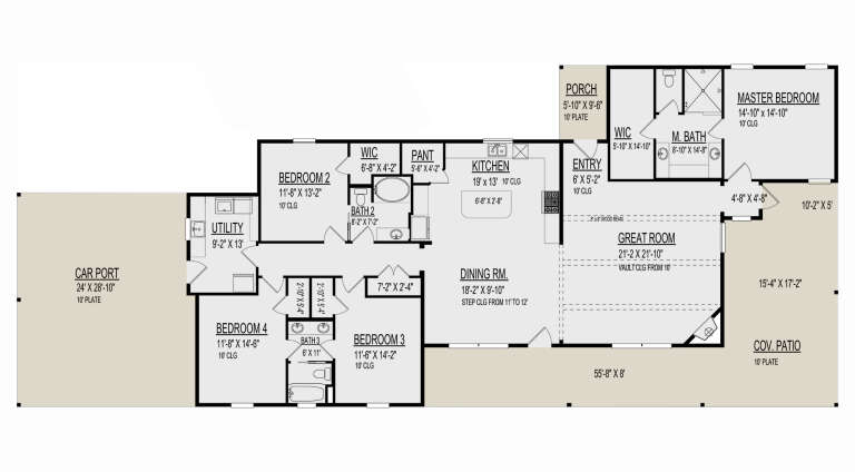 House Plan House Plan #32759 Drawing 1