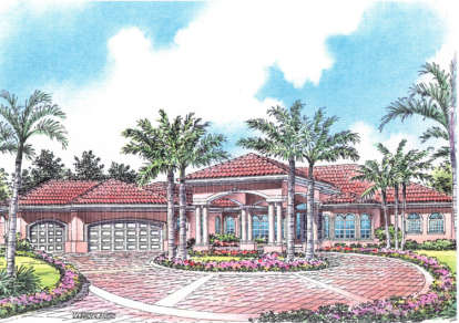 Ranch House Plan #168-00031 Elevation Photo