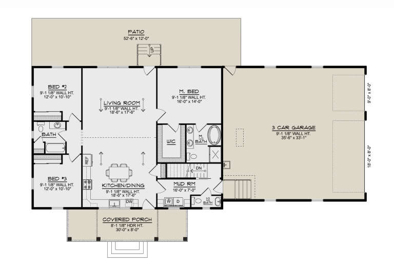 House Plan House Plan #32762 Drawing 1