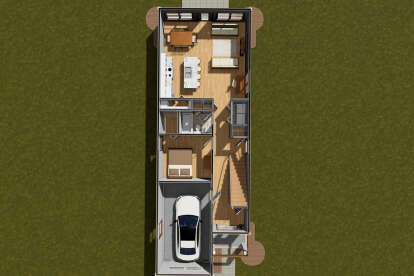 Overhead First Floor for House Plan #4848-00459
