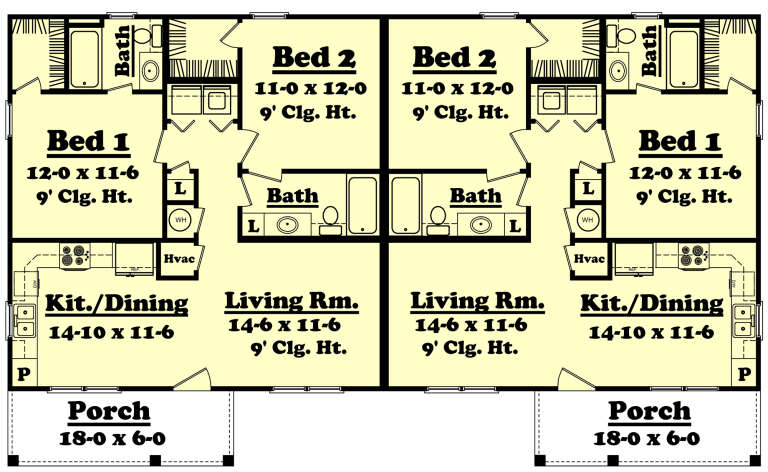 House Plan House Plan #32765 Drawing 1