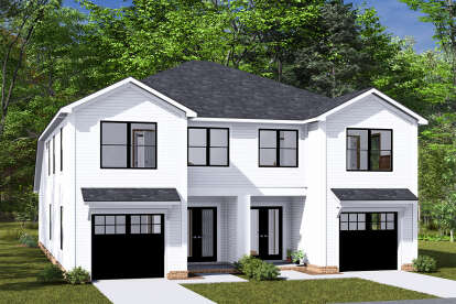 Modern House Plan #4848-00460 Elevation Photo
