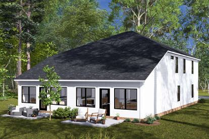 Modern House Plan #4848-00460 Elevation Photo
