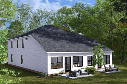 Modern House Plan #4848-00460 Elevation Photo