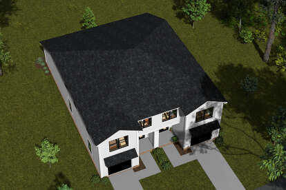 Modern House Plan #4848-00460 Elevation Photo