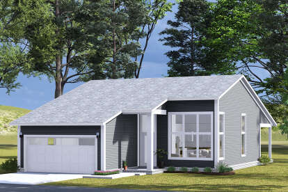 Modern House Plan #4848-00461 Elevation Photo