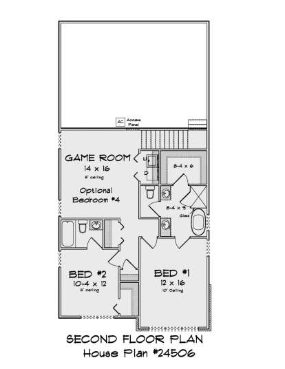 Second Floor for House Plan #4848-00462