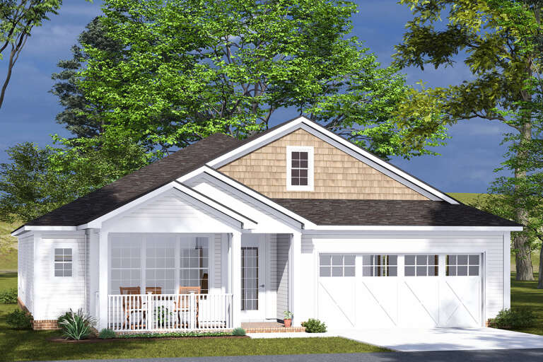 House Plan House Plan #32769 Angled Front Elevation 