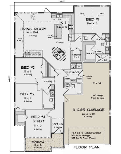 Main Floor  for House Plan #4848-00463