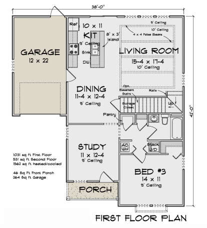 Main Floor  for House Plan #4848-00467