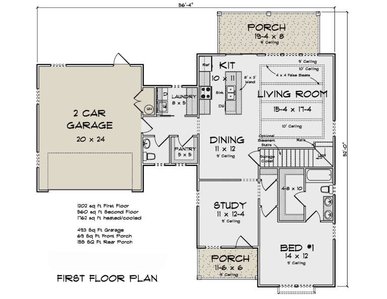 House Plan House Plan #32774 Drawing 1
