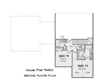 Second Floor for House Plan #4848-00468