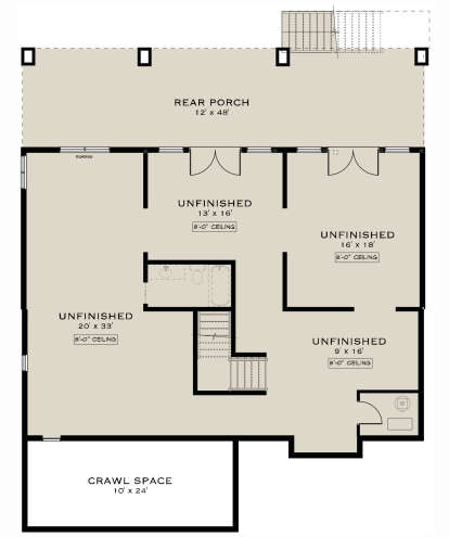 Basement for House Plan #5984-00022
