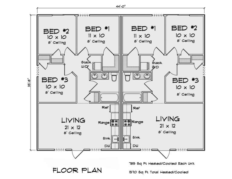 House Plan House Plan #32778 Drawing 1