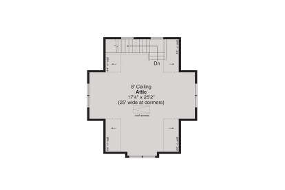 Attic Space for House Plan #035-01134