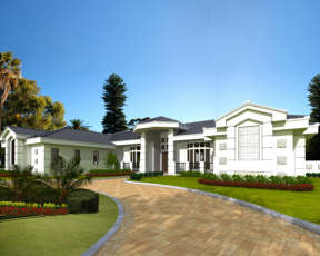 Ranch House Plan #168-00033 Elevation Photo