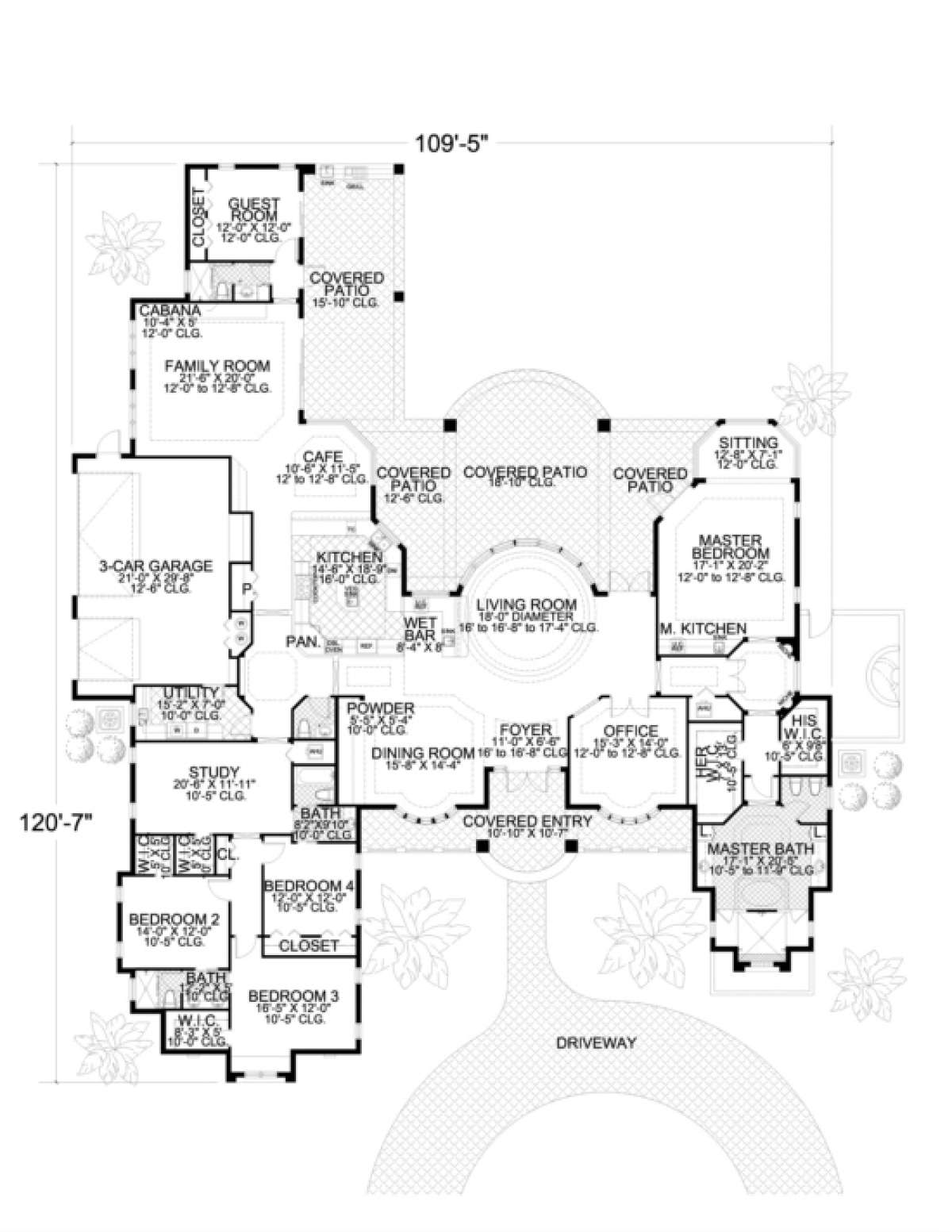Floorplan 1 for House Plan #168-00033