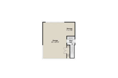 Basement/Garage for House Plan #035-01135