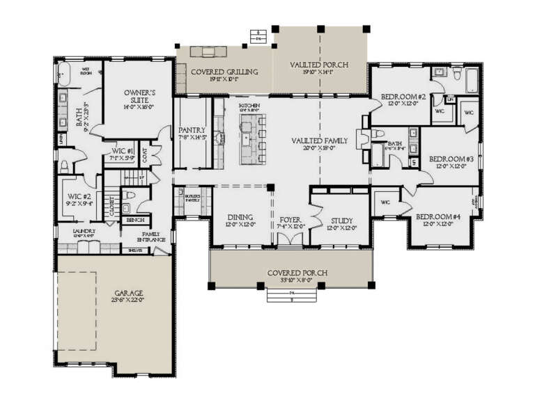 House Plan House Plan #32782 Drawing 1