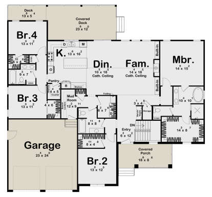 Main Floor  for House Plan #963-01131