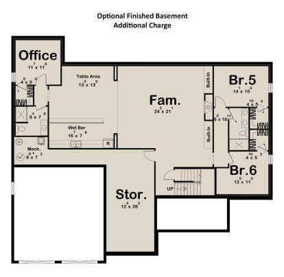 Basement for House Plan #963-01131