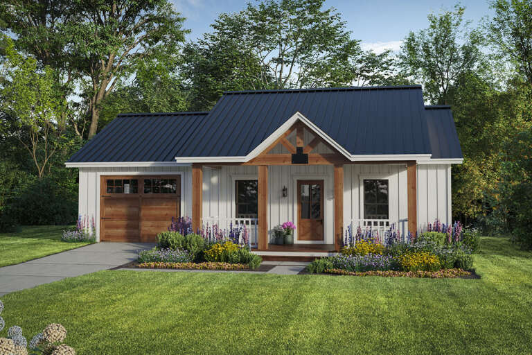 House Plan House Plan #32786 Angled Front Elevation