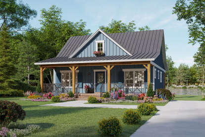Modern Farmhouse House Plan #348-00333 Elevation Photo