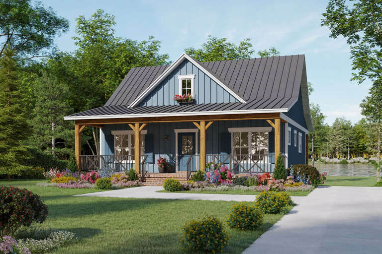 House Plan House Plan #32787 Angled Front Elevation